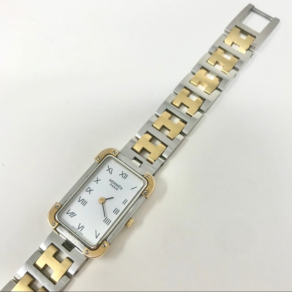 **SOLD** Hermès Croisiere Two-Tone Quartz Watch - Picture 6 of 14
